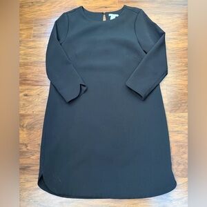 H&M 3/4 Sleeve Black Dress Size 6